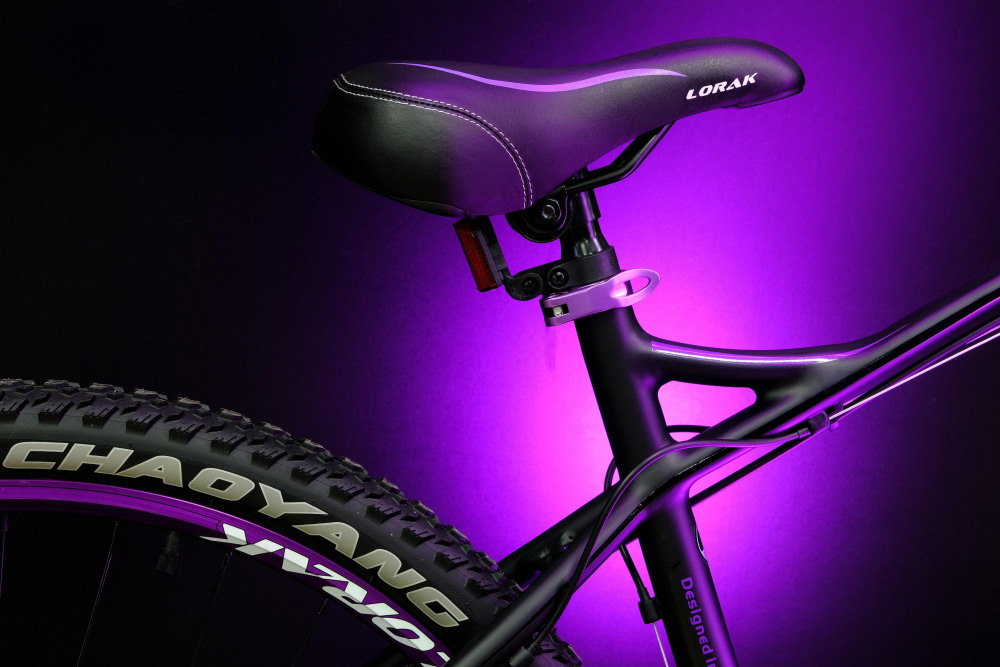 Lorak Glory 2000 Матовый Чёрный/Фиолетовый рама 19 (на рост 171-182)