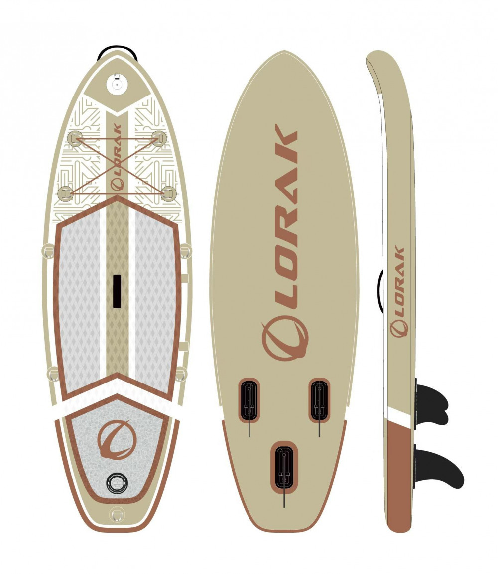 Сапборд Lorak 905 (244*76*10) серо-коричневый, код 77905